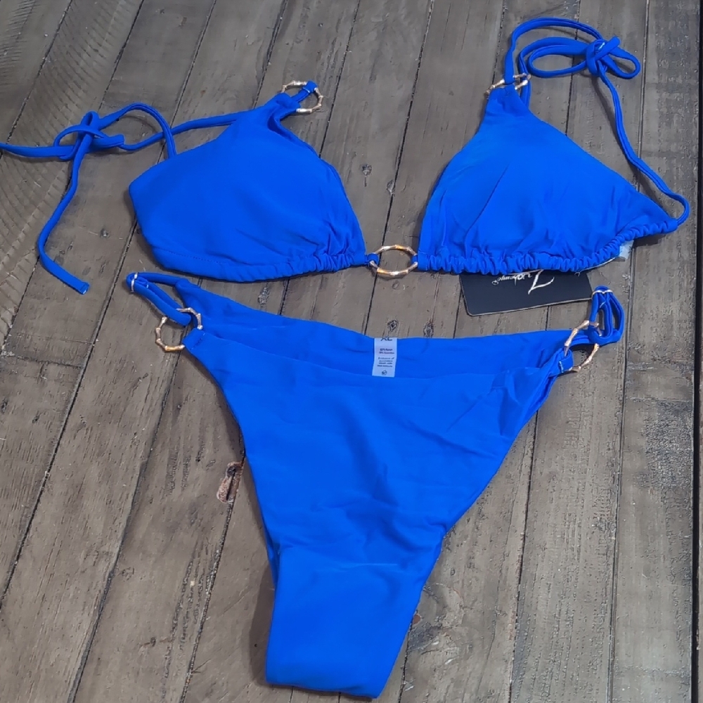 Vibrant Blue Bikini Set